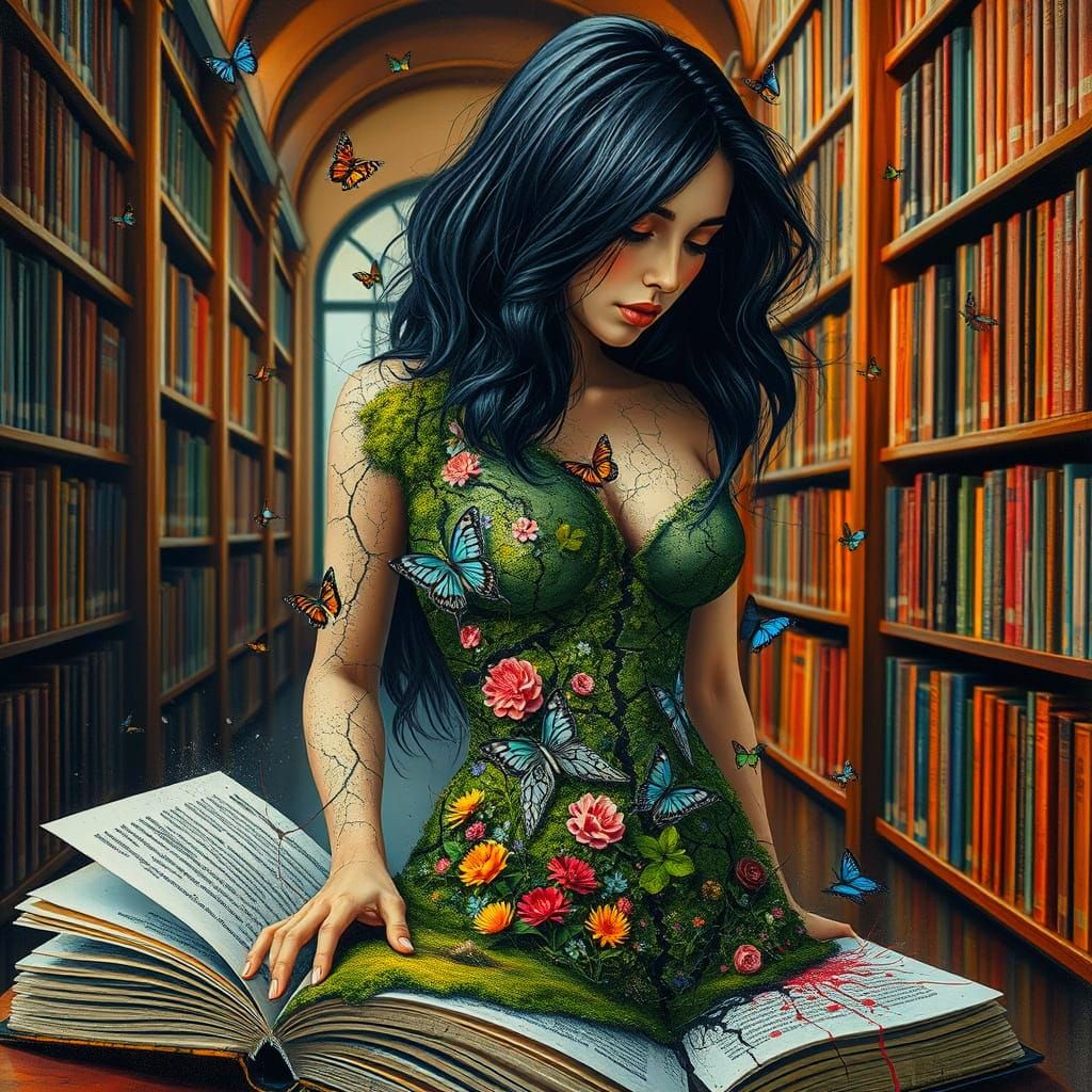 Cracked Celtic Woman Emerges with New Life as Graffiti Art