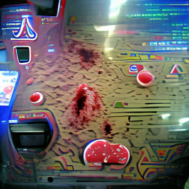 Surreal Human-Arcade Machine Hybrid