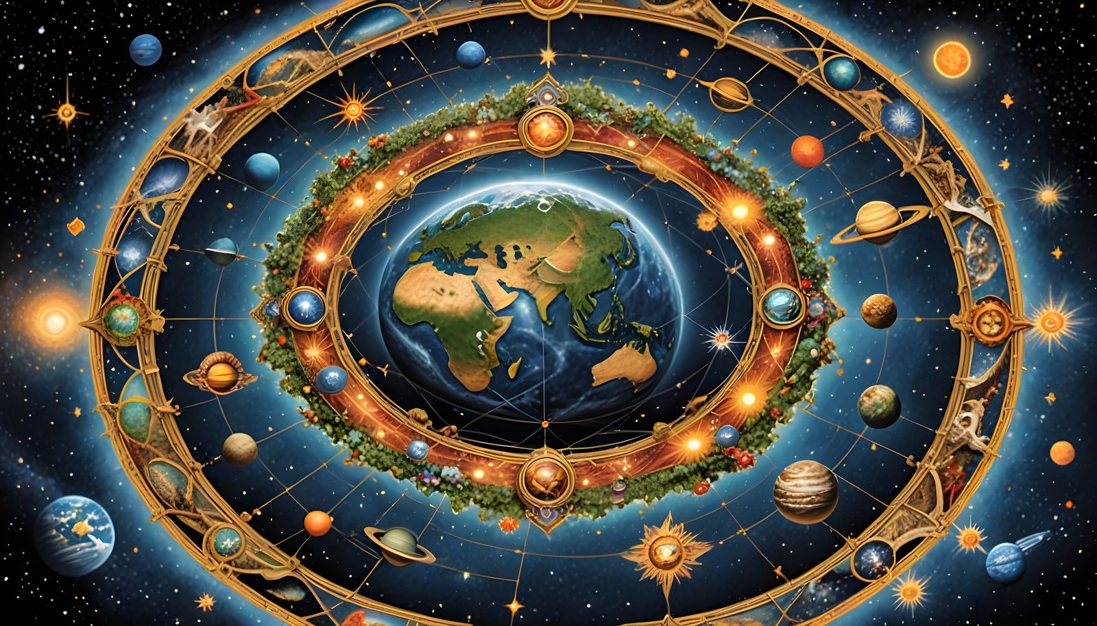 Gaia shows the interconnection of all things in the universe—the web of life.