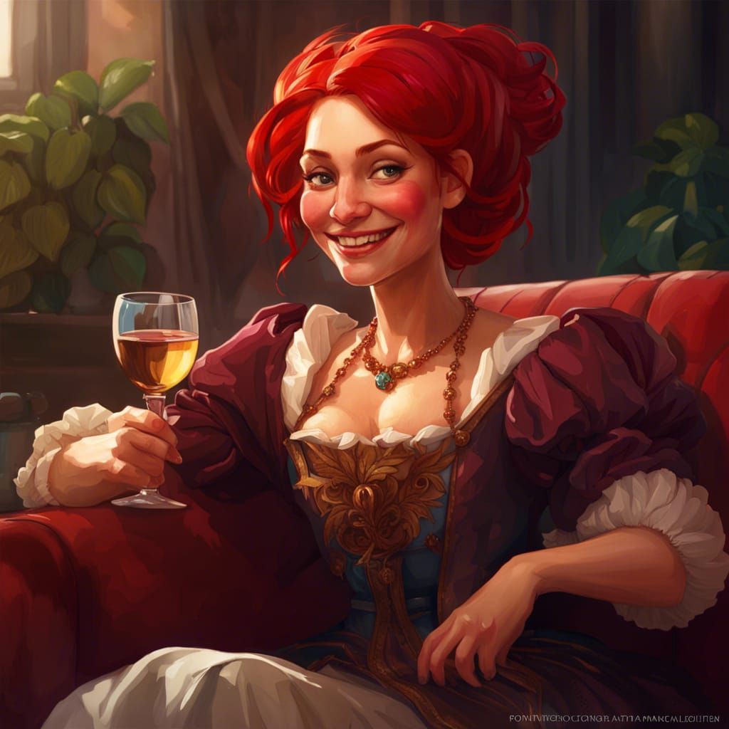 Friendly Puppet in French Royal Dress, Detailed Portrait