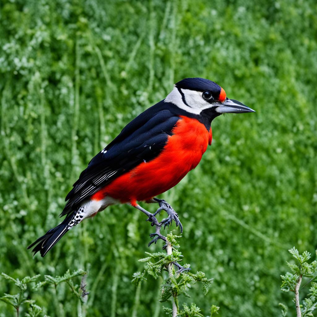 AI Generated Image of a Woodpecker