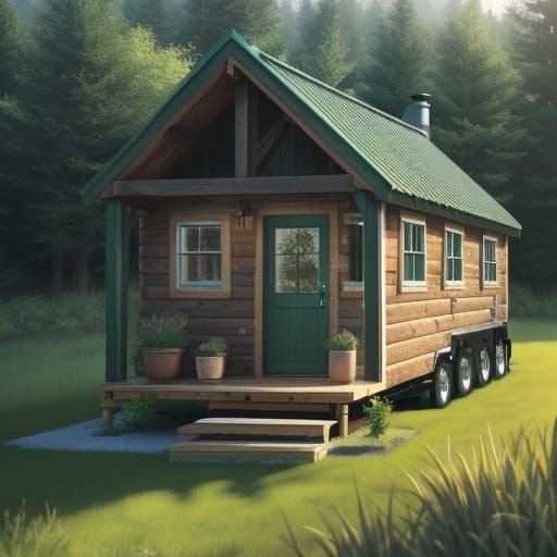 Cozy Cabin in the Sunlit Meadow