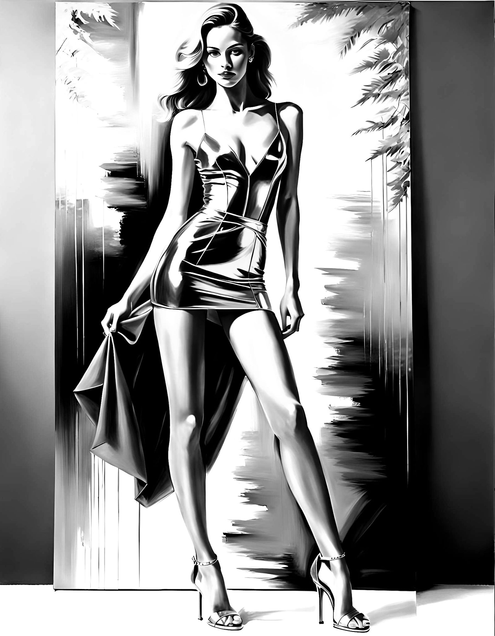 Charming German Girl in Figurative Art Style