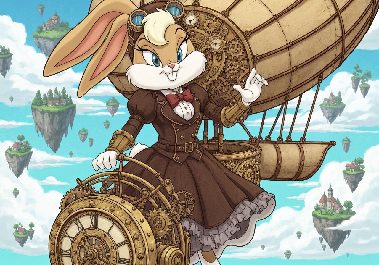 Lola Bunny Steampunk Airship Pilot