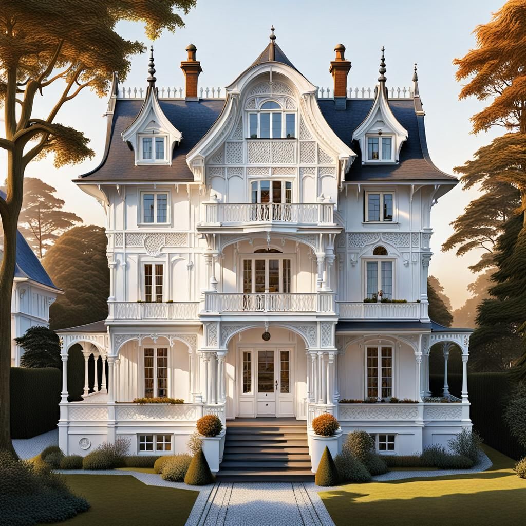 Edwardian Spa Architecture on Rügen Island, Germany