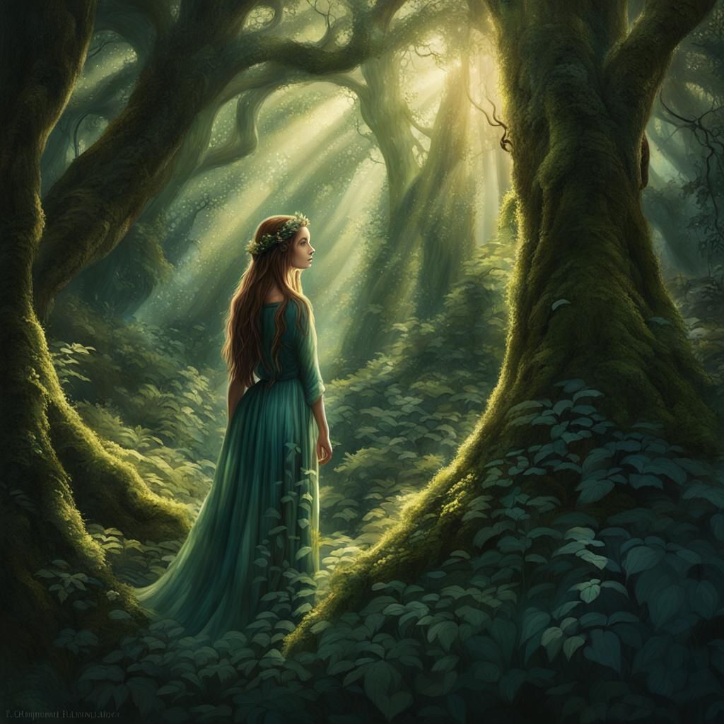 Enchanted Forest Girl: Beauty vs. Wilderness