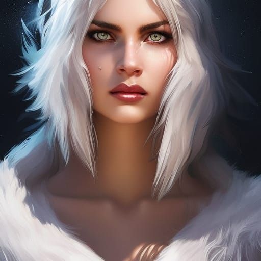 Detailed Werewolf Portrait in Hyperrealistic Style