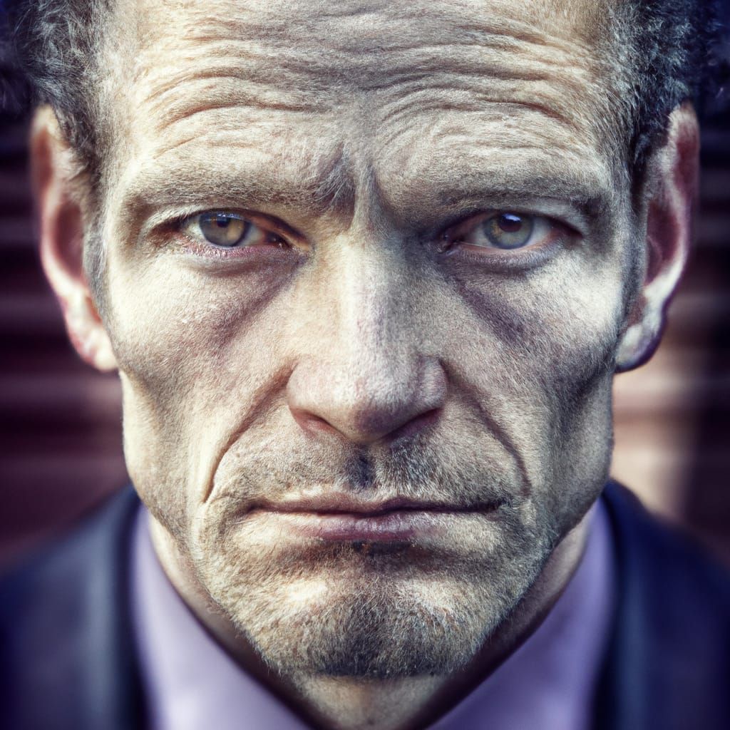 Hyperrealistic Portrait of John Malkovich in HDR