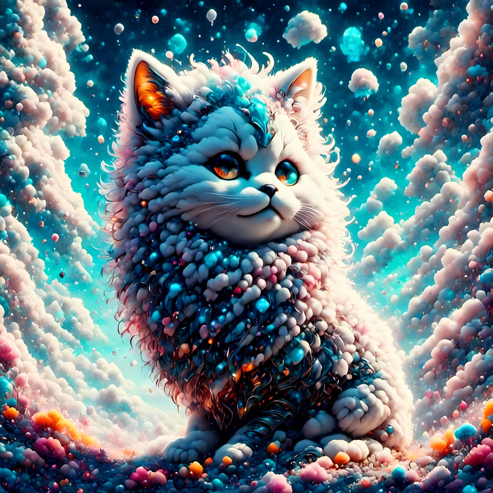 Bubble cat
