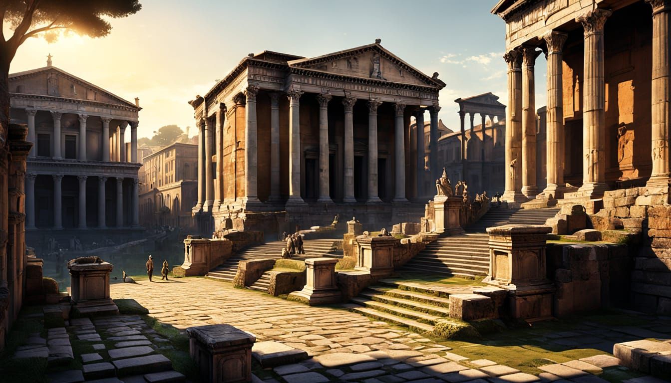 Roman Emperor's Fateful Moment, Classical Realism Style