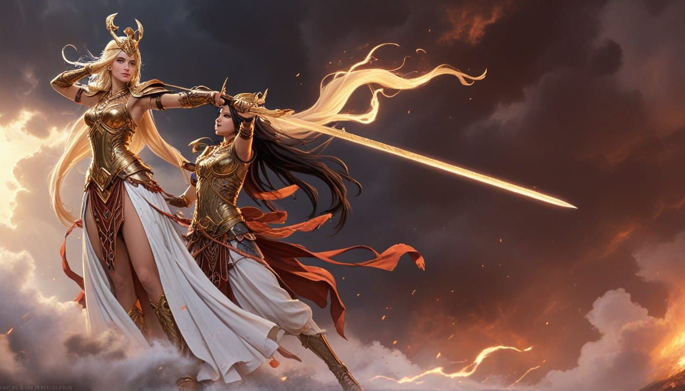 Valkyria Goddess in Mythic Splendor