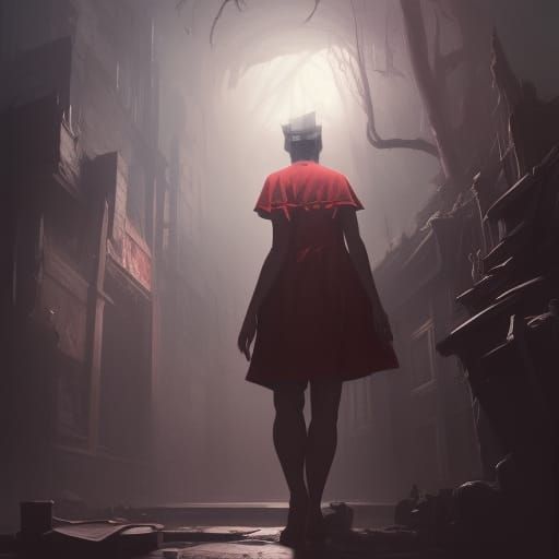 Dark Fantasy Nurse in Hyperdetailed Style