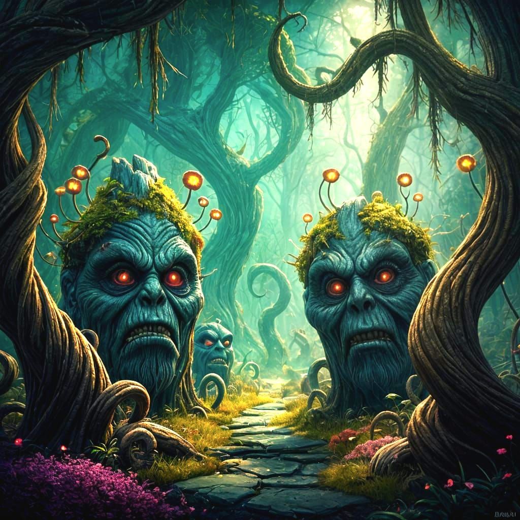 Dark Whimsical Dr Seuss Nightmare