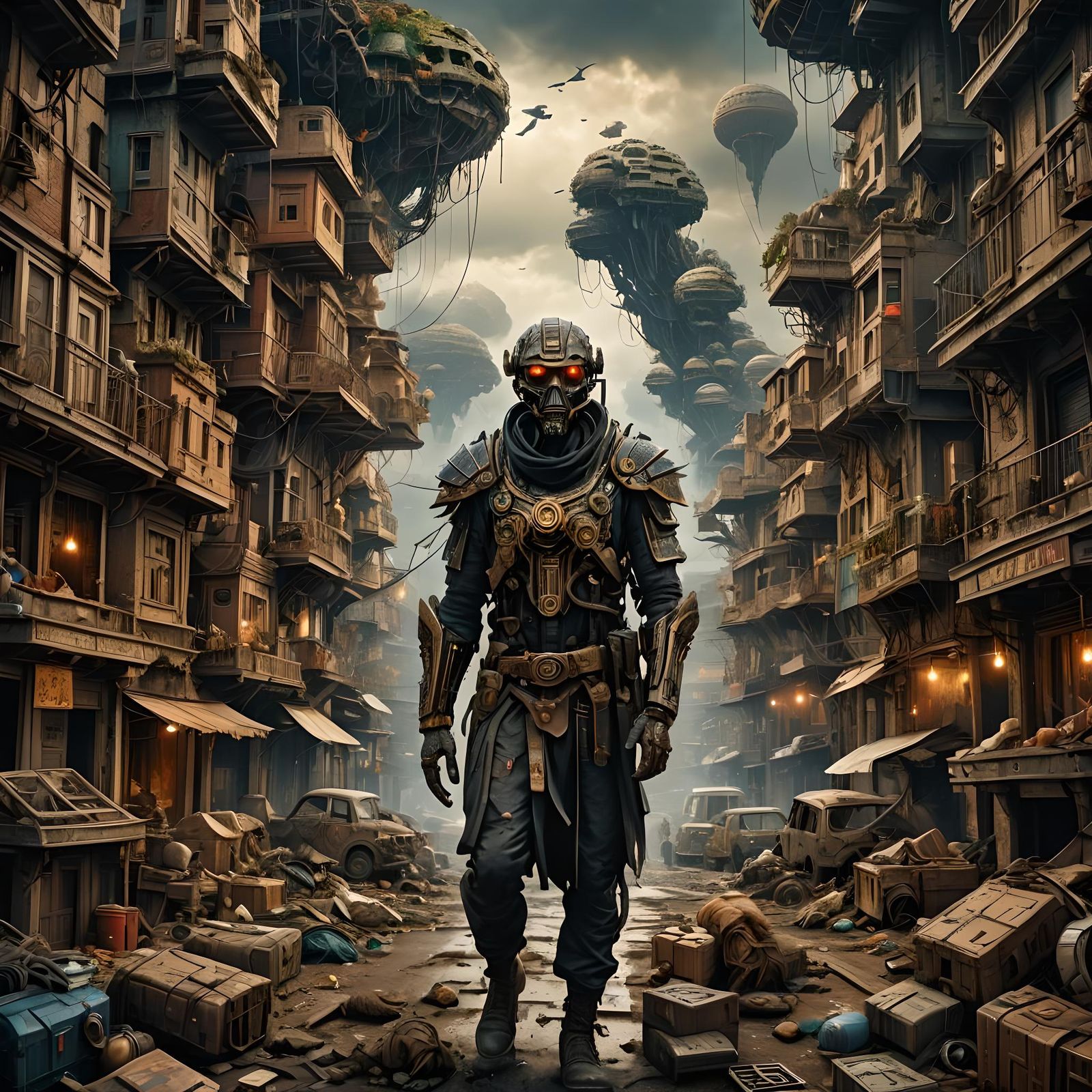 Wealth Disparity in Epic Digital Matte Painting