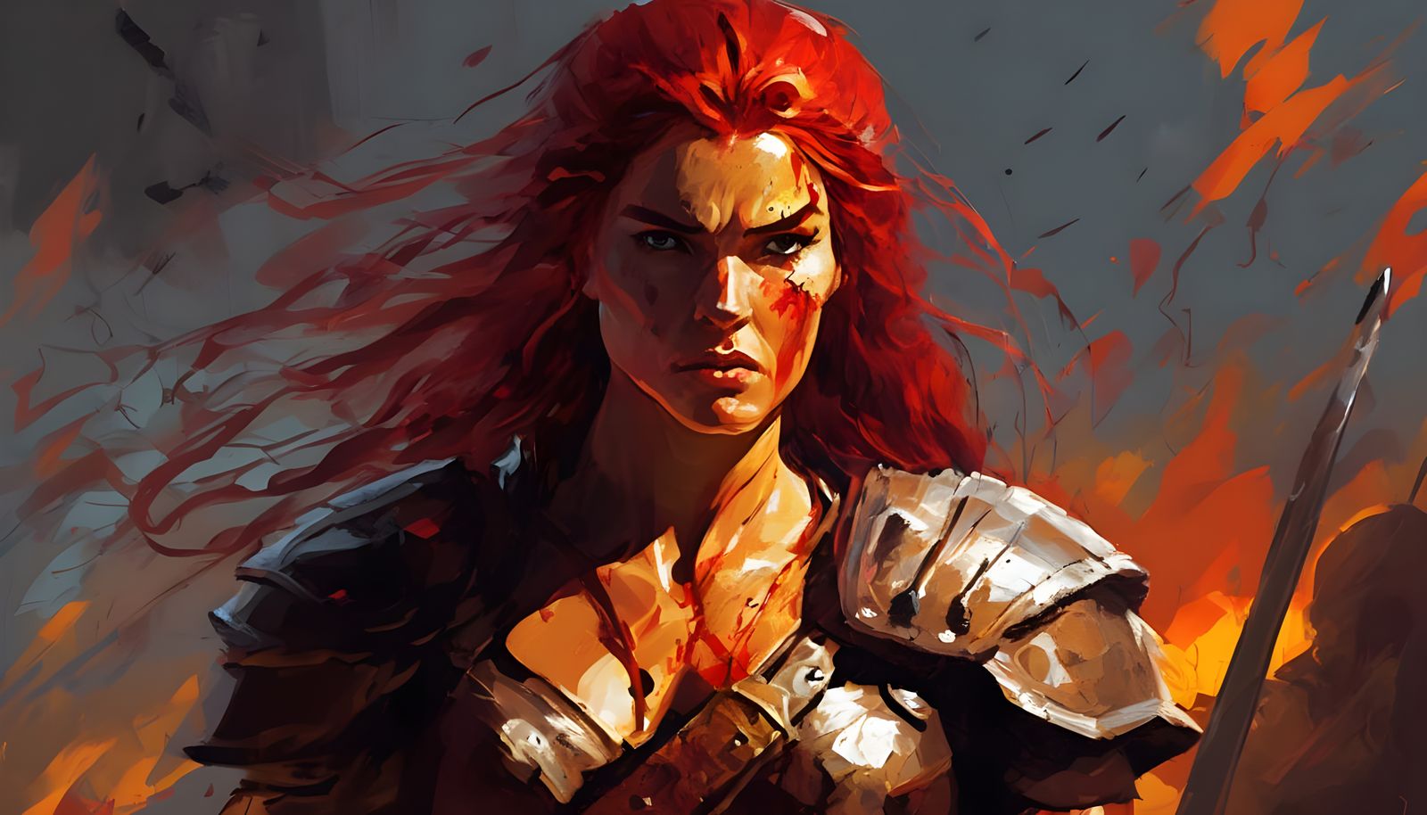 Rubens-Inspired Warrior Queen Triumphs on Bloody Battlefield