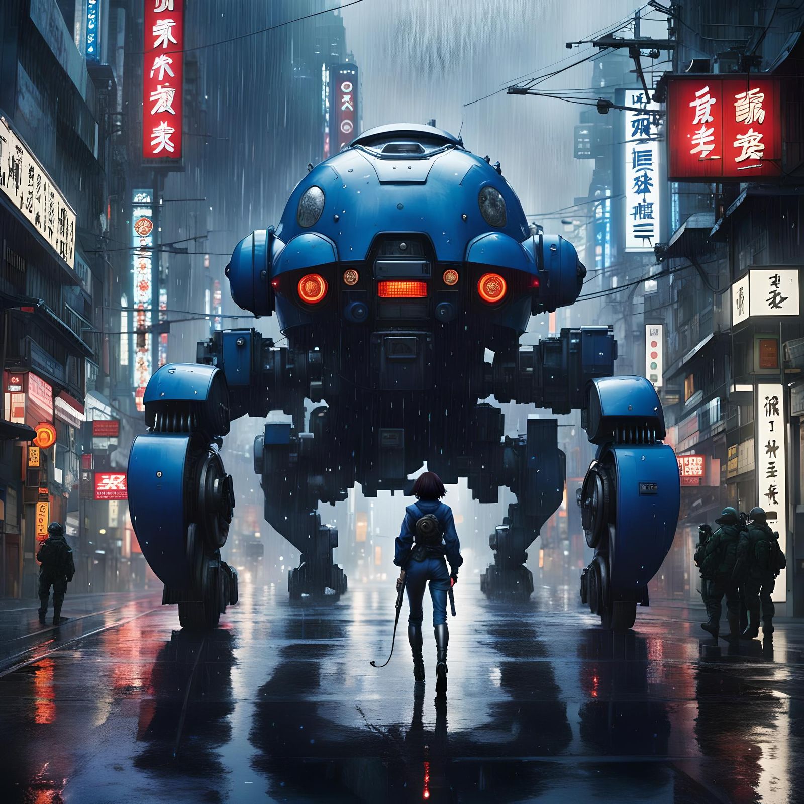 Facing the Tachikoma