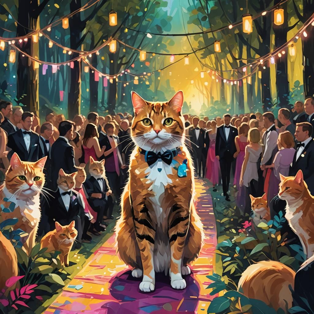 Catwalk Charity Gala in Forest Clearing