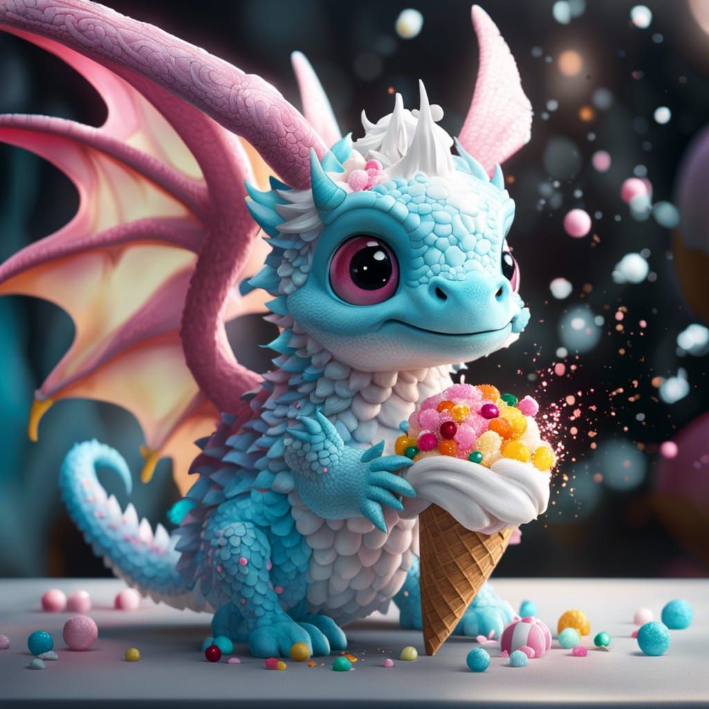 Ice Cream Dragon: Fantastical CGI Masterpiece