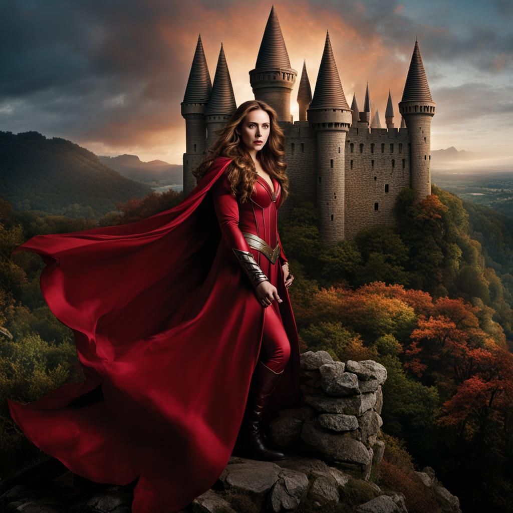 Scarlet Witch Creates a Castle: a Professional Portrait