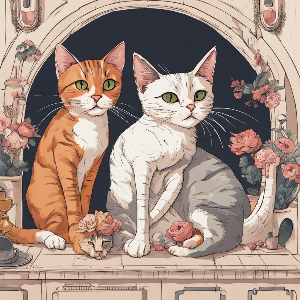 AI Generated Image of Cats