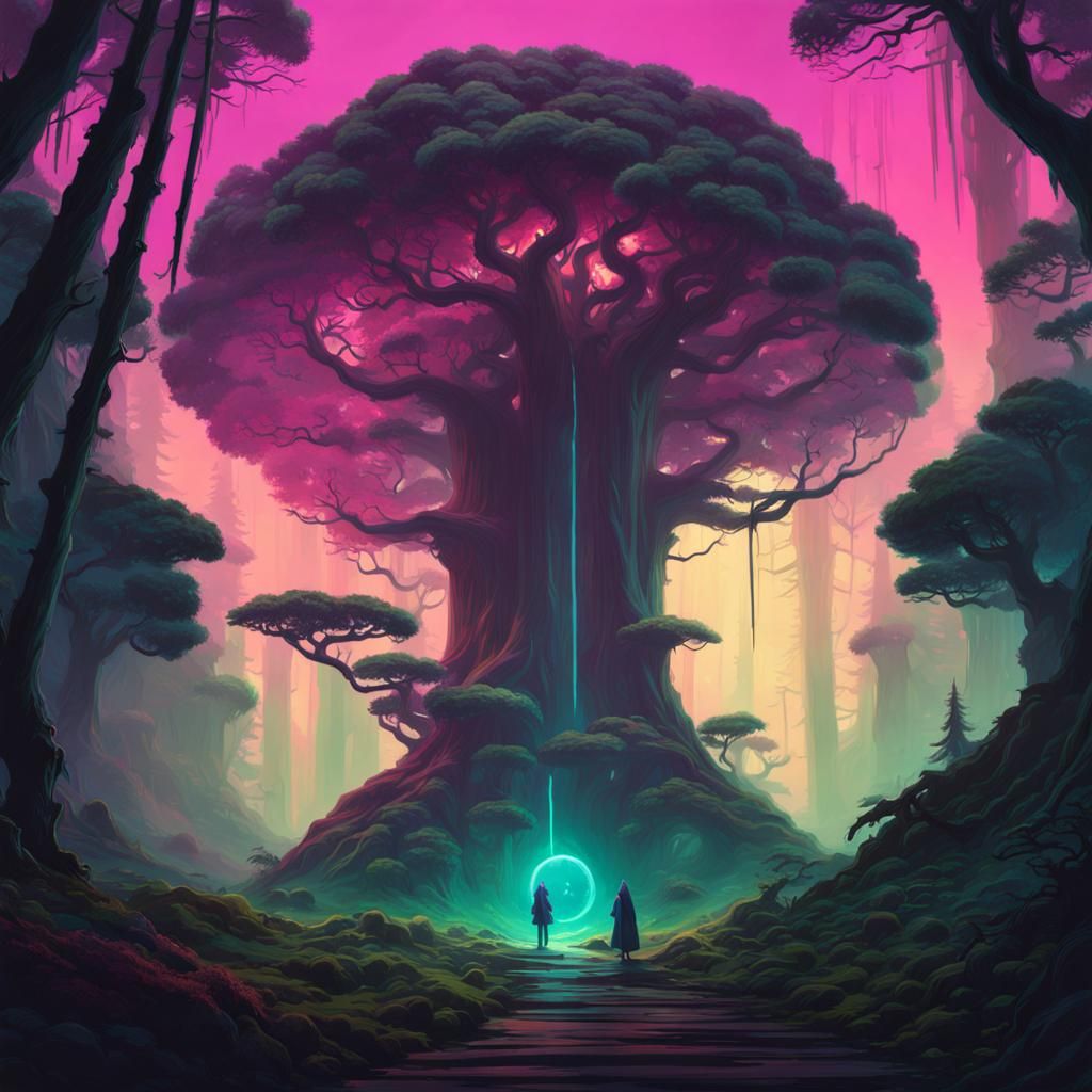 Eldritch Forest Concept Art in Beeple Style