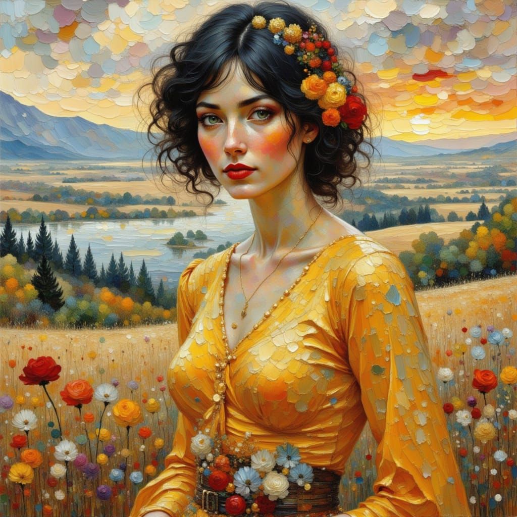 Calamity Jane in a Dust-Kissed, Sun-Drenched Style