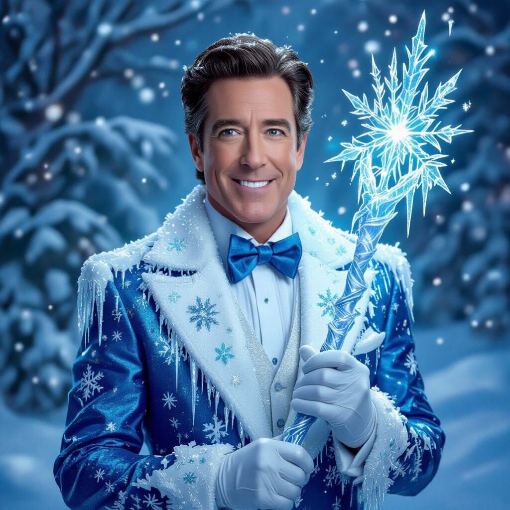 James Comey as Jack Frost in Whimsical Winter Wonderland