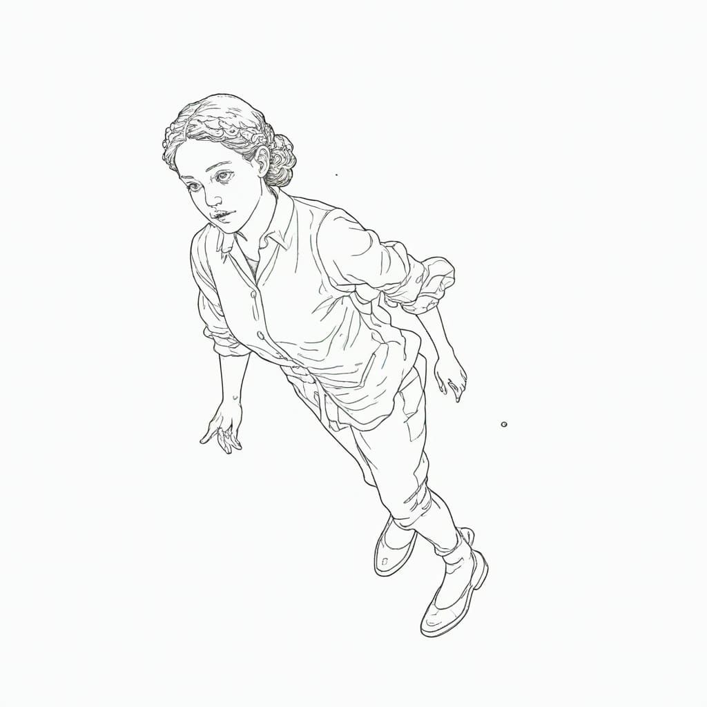 Surreal Woman Surrounded by Bioluminescent Sea Life