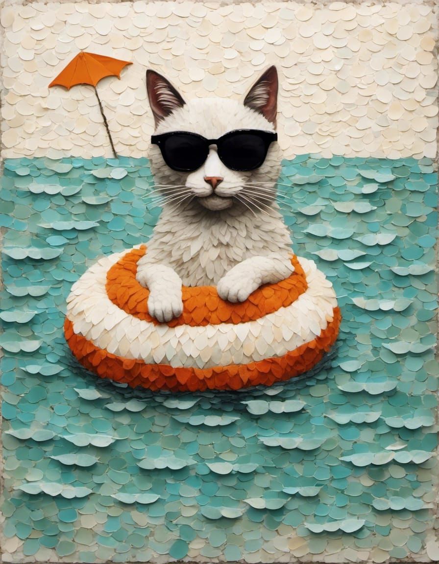 Summer cat ⛱️😎