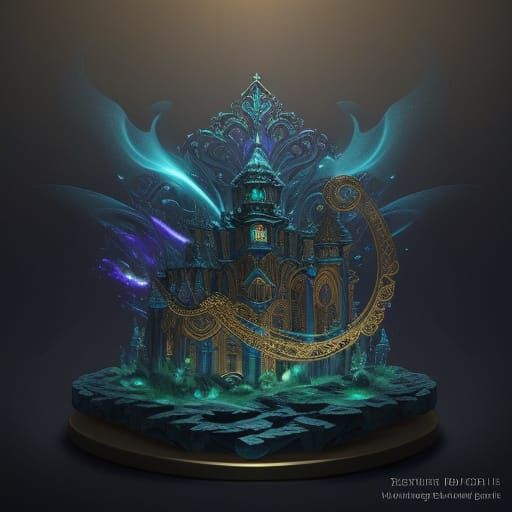 Regal Jewelry in a Mystical Chamber