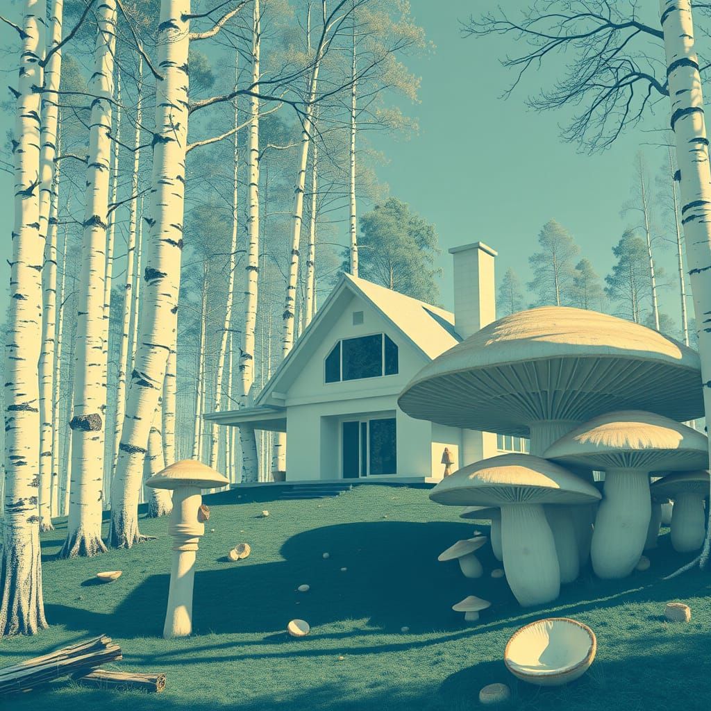 Modernist Cabin Amidst Ancient Forest