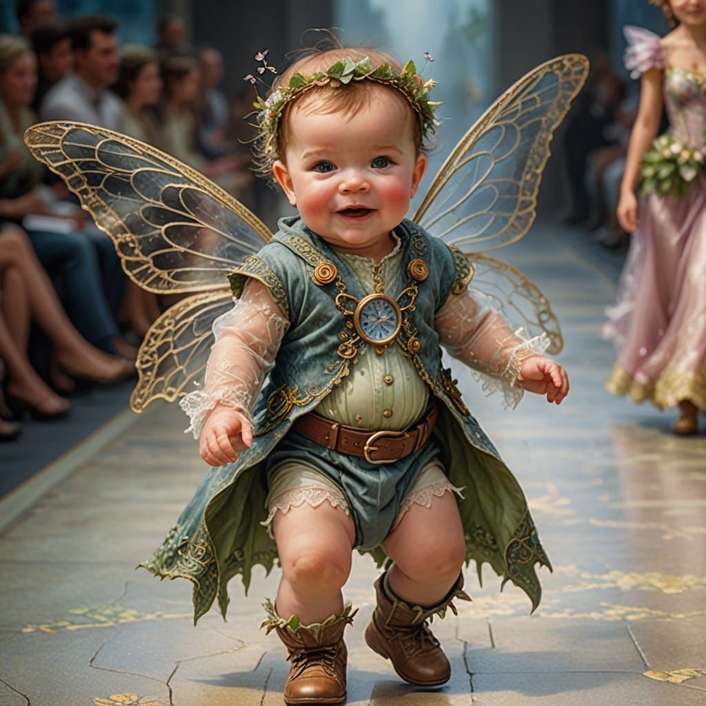 Enchanting Fairy Princess Baby on the Catwalk
