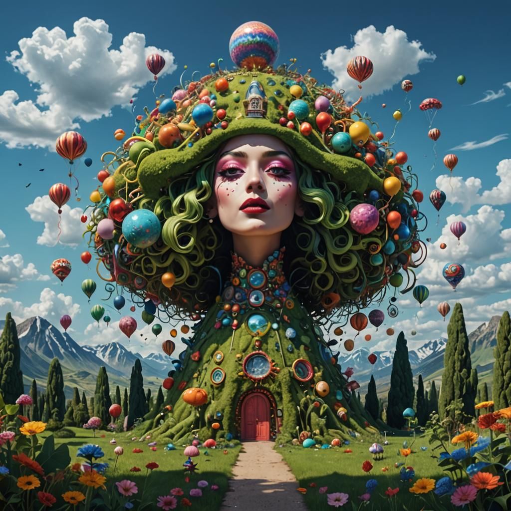 Surreal Happy Image in Photorealistic Style