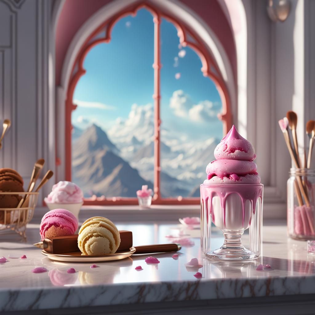 Ice Cream Lip Gloss Matte Painting
