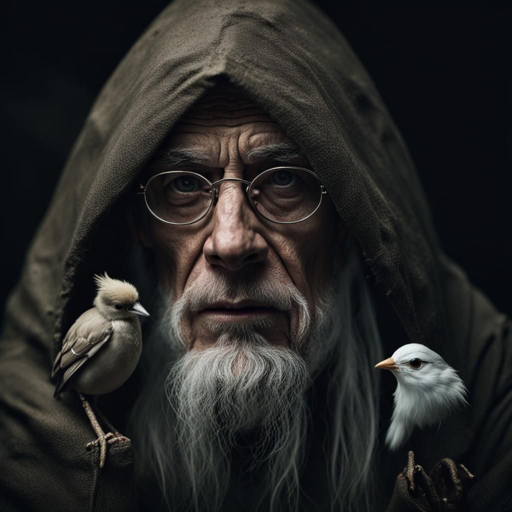 Fantasy Adventurers Enter a Dark Tunnel