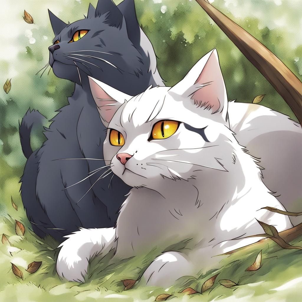 Anime Style Warrior Cats Digital Art