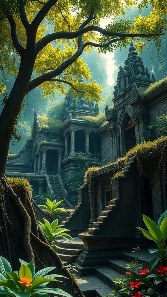 Ancient Jungle Ruins Reclaimed by Nature