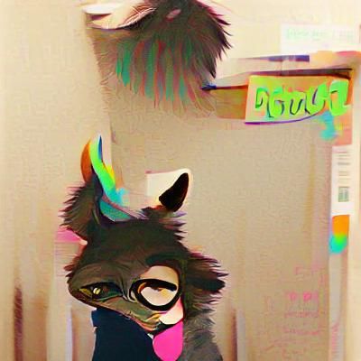 Stylized Animal Character Digital Art