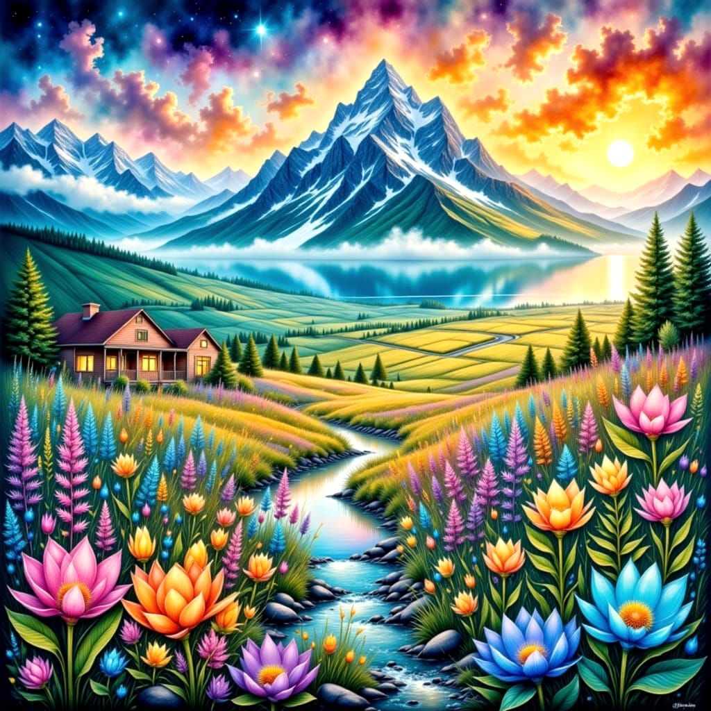 Freedom's Song in Vibrant Colors