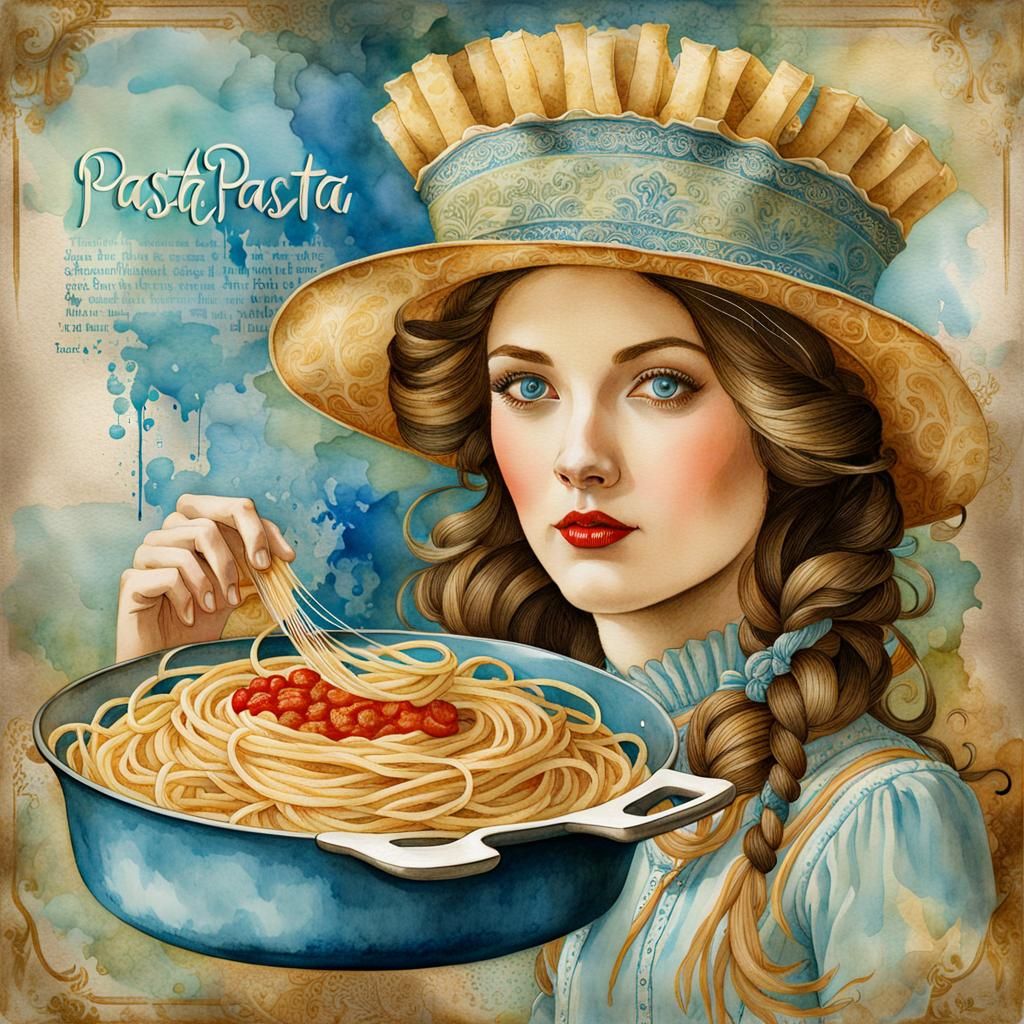 Whimsical Watercolor: Pasta Day Celebration