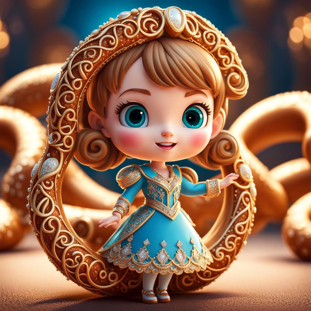 Taylor Swift Chibi with Oversalted Pretzel