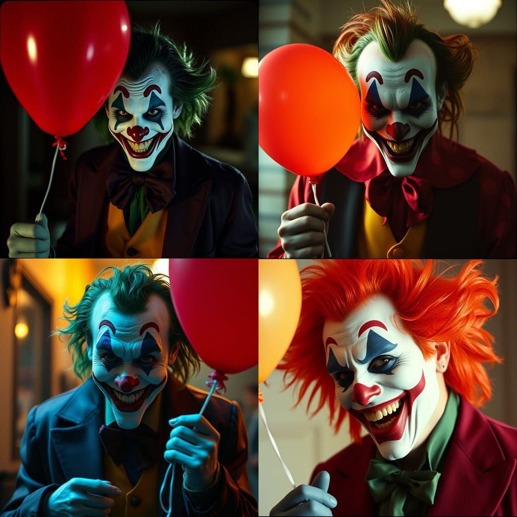 Spooky Joker in Cinematic Film Style