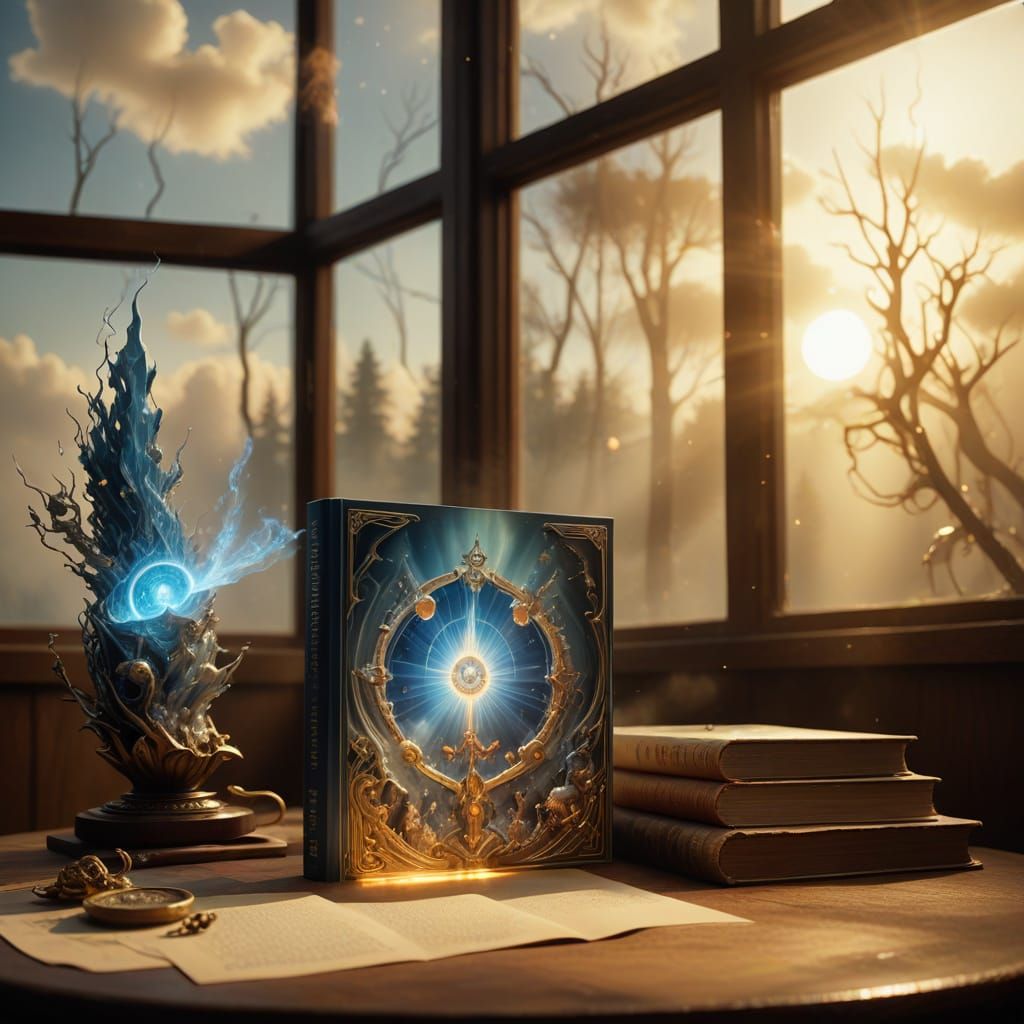 The Artifact Activated at Sunrise - out of it emerges a beam...