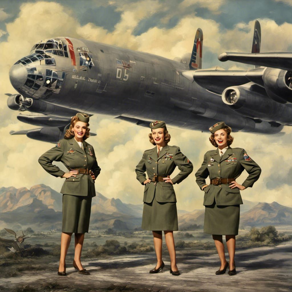 The Andrews Sisters and B-52: Hyperrealistic Masterpiece