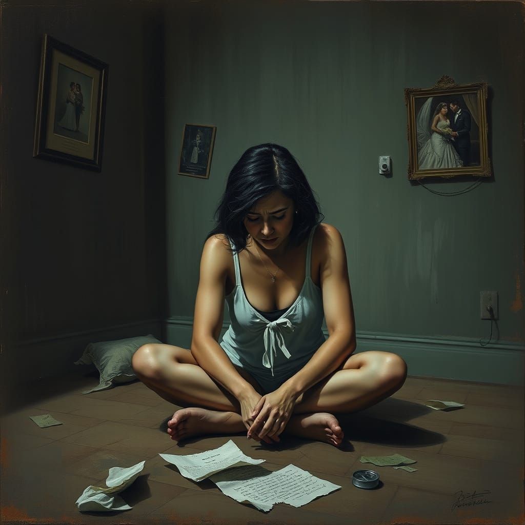 A Woman's Isolated Sorrow in a Faded Love Story