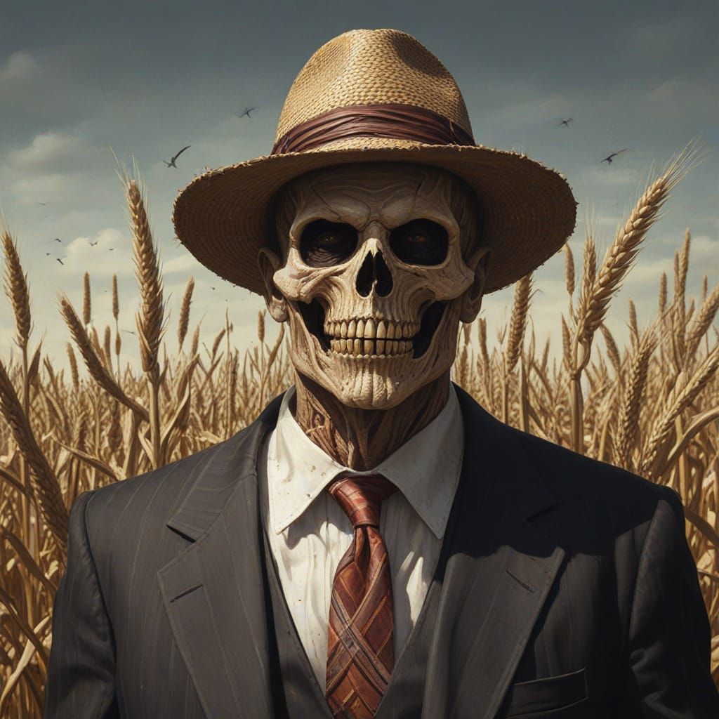 Sinister John Barleycorn Illustration