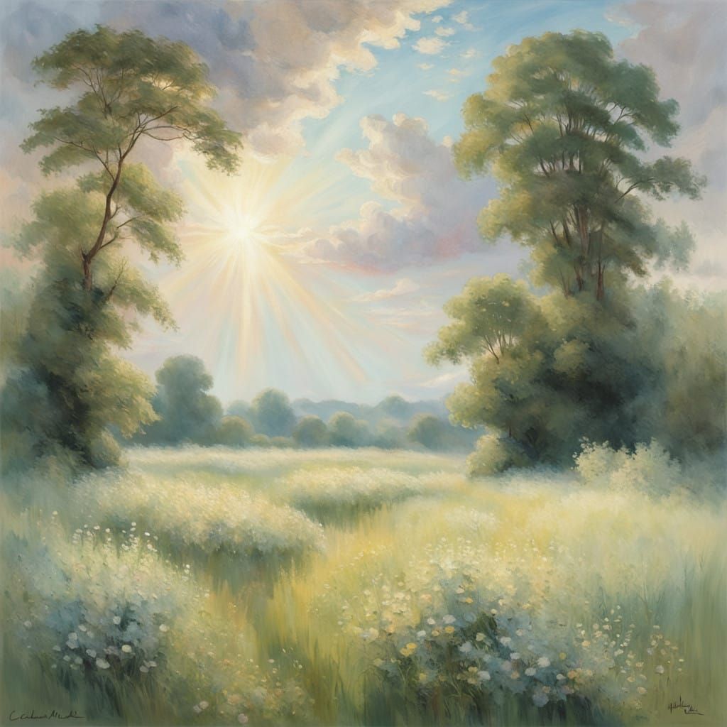 Impressionist Summer Serenity in Soft Focus