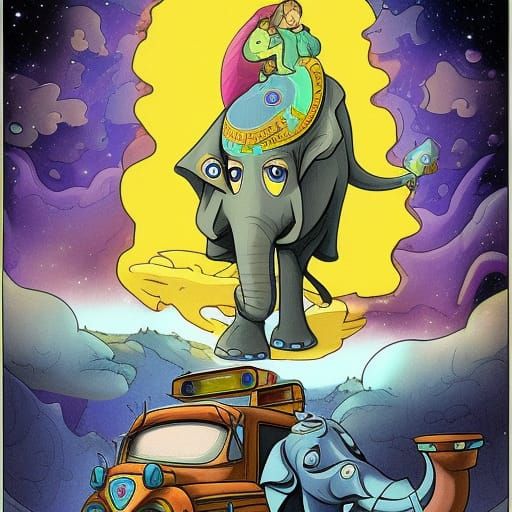 the ancient psychic tandem war elephant