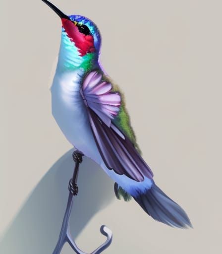 Glass Hummingbird: Digital Concept Art
