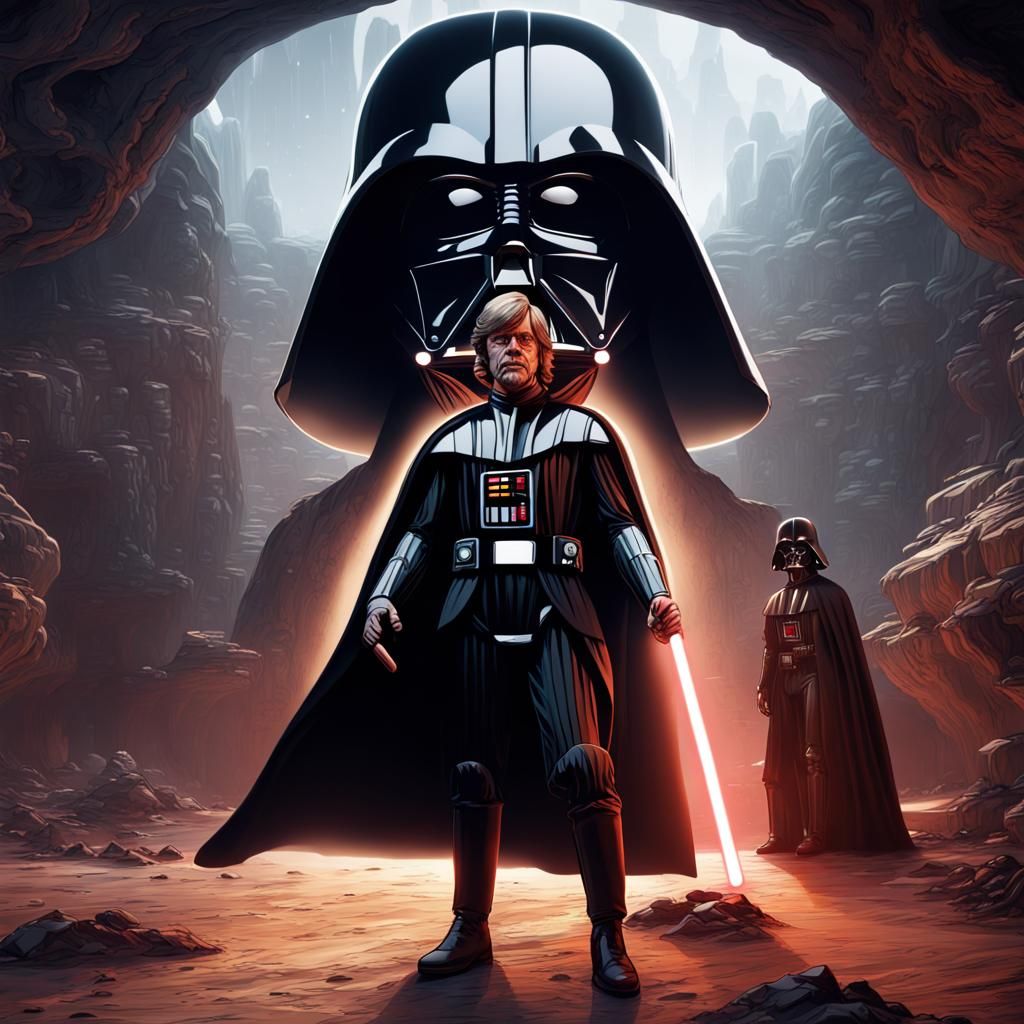 Luke Skywalker Selfie with Darth Vader